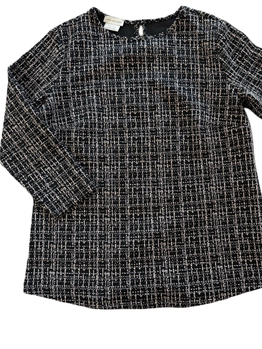 Van Heusen Black and White Top